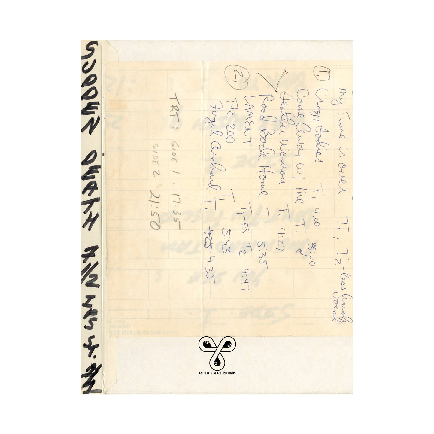 SUDDEN DEATH - LP - RED VINYL + POSTER (DESIGN #1) - EDITION OF 50