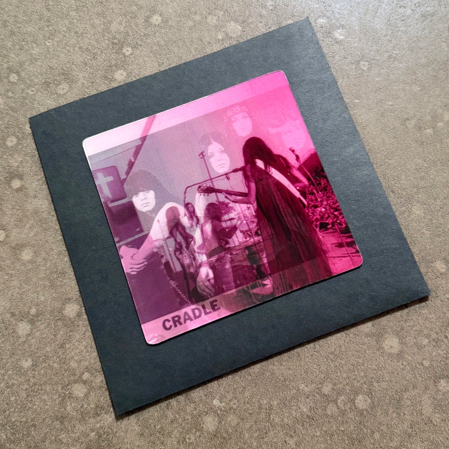 CRADLE ---7"--- LENTICULAR FLIP-IMAGE COVER - BLACK SLEEVE - EDITION OF 35