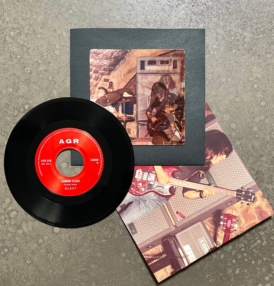 BLAST - 'DAMNED FLAME' ---7"--- LENTICULAR FLIP-IMAGE COVER - EDITION OF 50