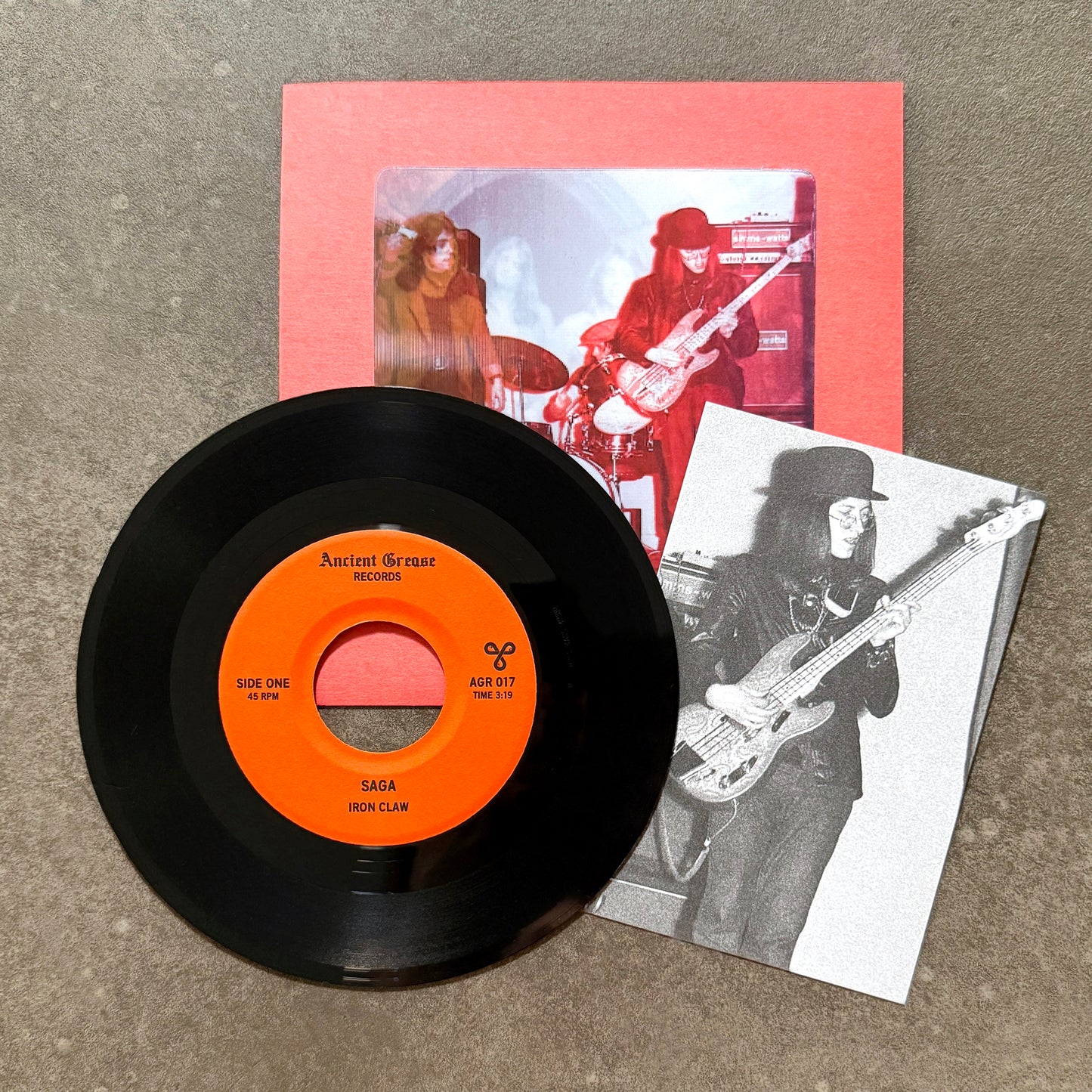 IRON CLAW ---7"--- LENTICULAR FLIP-IMAGE COVER - RED SLEEVE - EDITION OF 15