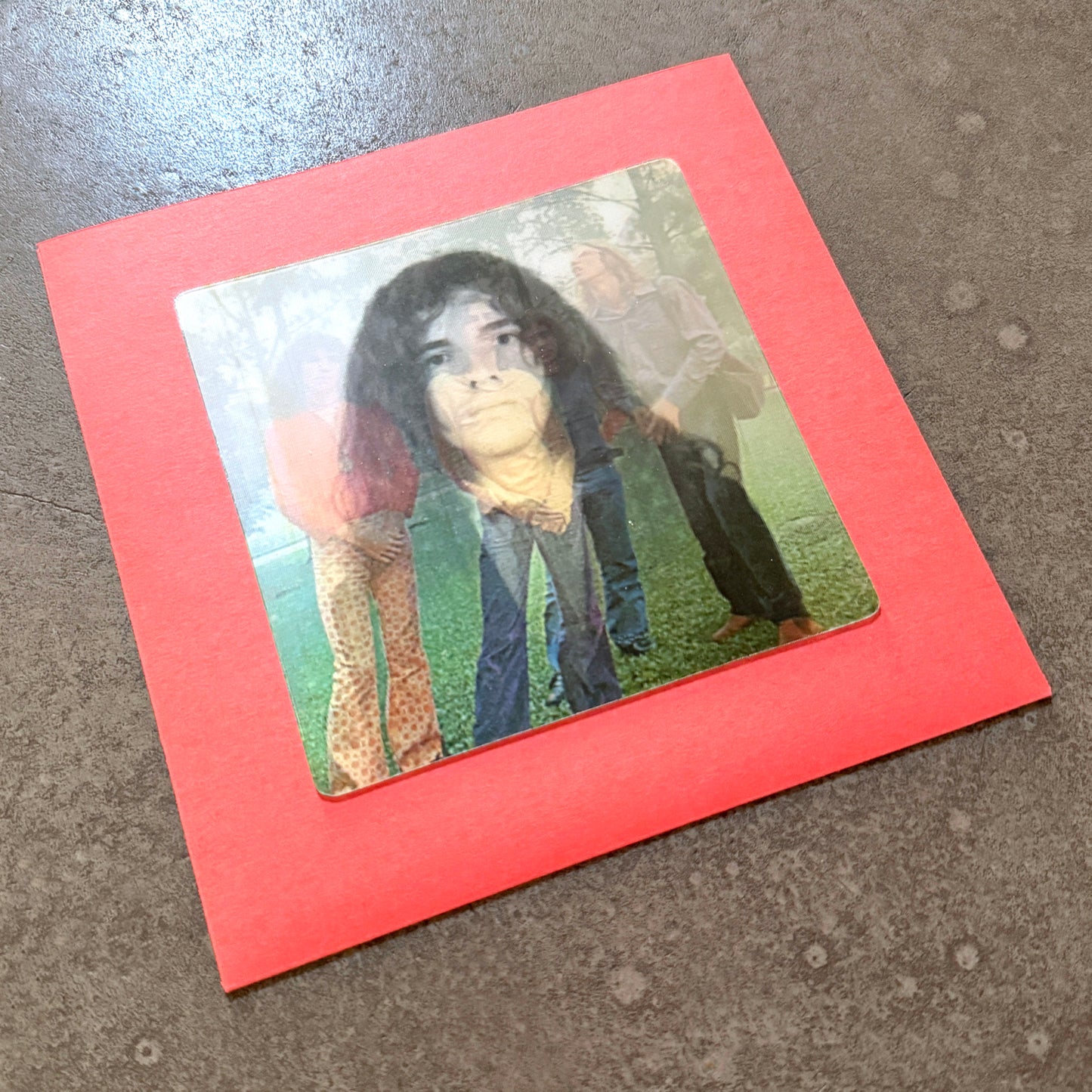 A BOLHA ---7"--- LENTICULAR FLIP-IMAGE COVER - RED SLEEVE - EDITION OF 15