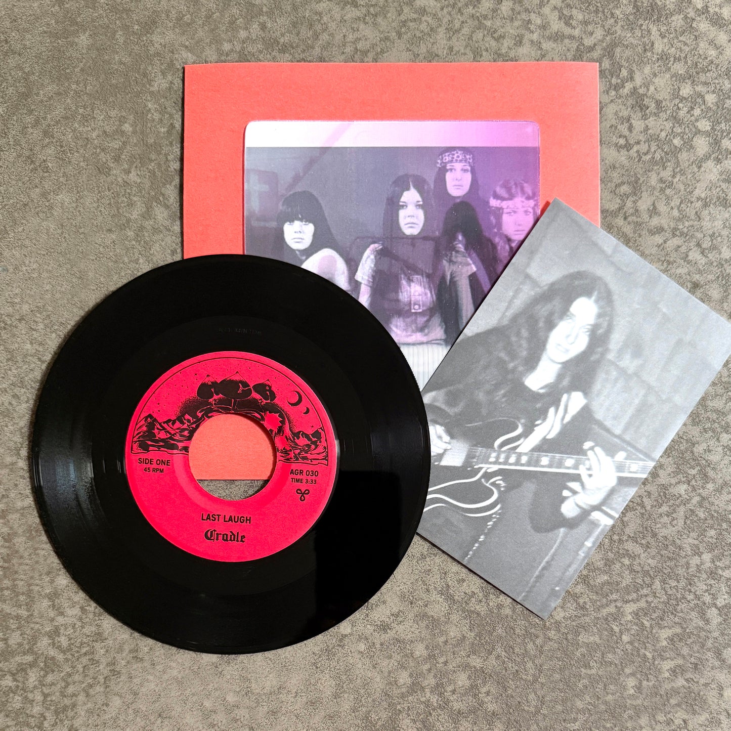 CRADLE ---7"--- LENTICULAR FLIP-IMAGE COVER - RED SLEEVE - EDITION OF 15