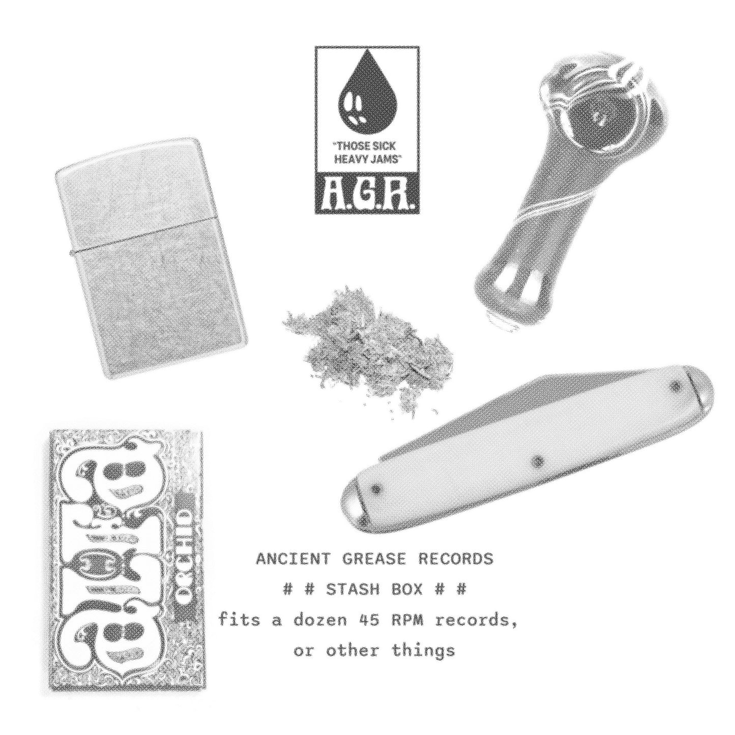QUICK 7" BUNDLE #1 - FIVE RECORDS + AGR STASH BOX