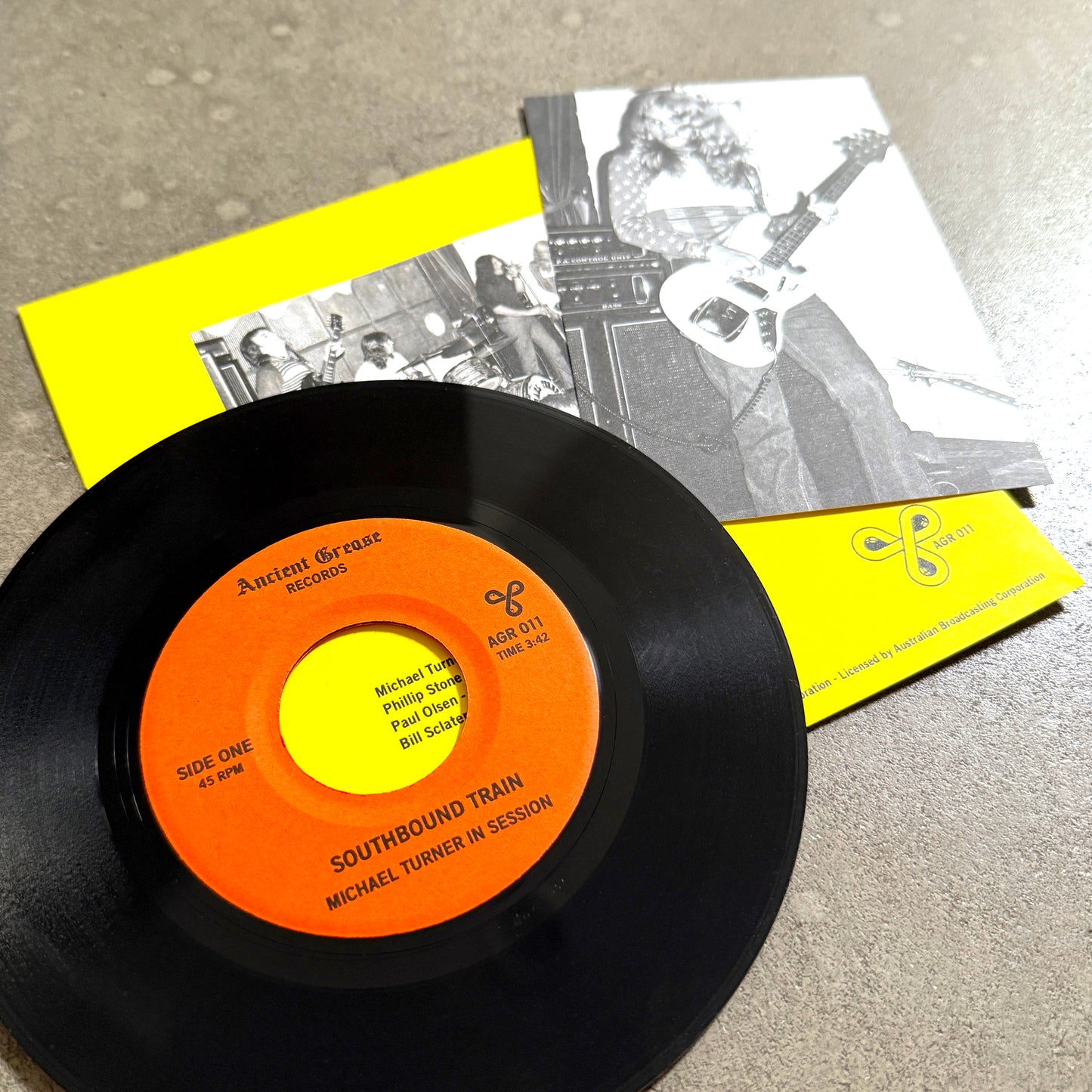 MICHAEL TURNER IN SESSION ---7"--- PICTURE SLEEVE