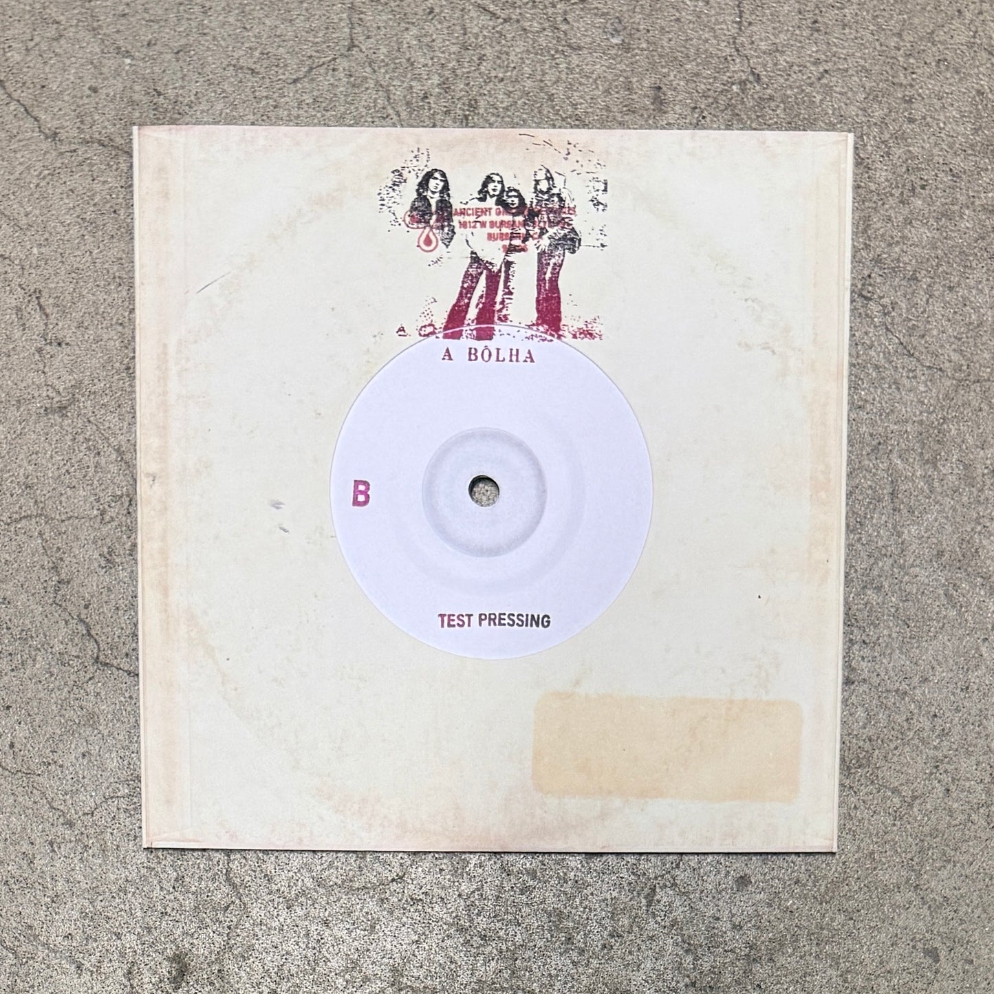 SECRET STASH ✸ TEST PRESSING --- A BOLHA - 7"