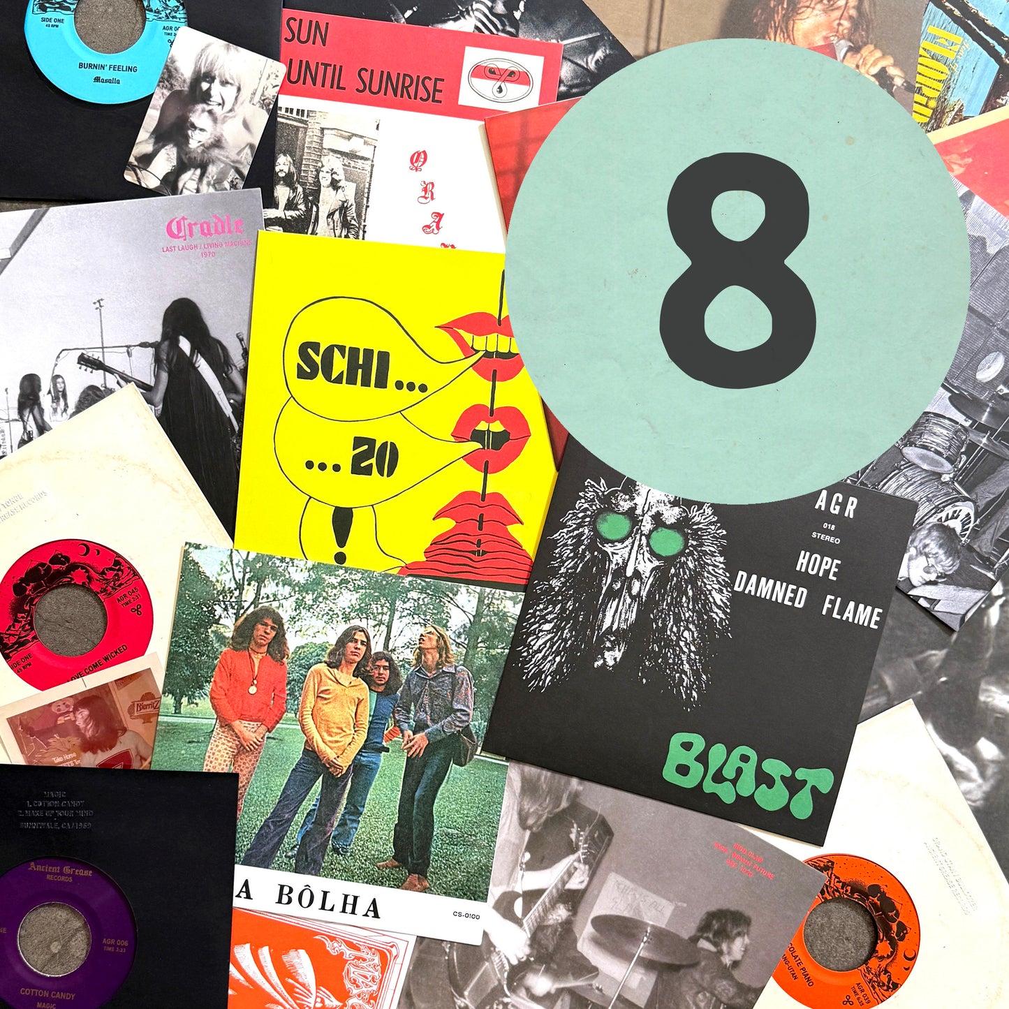 QUICK 7" BUNDLE #2 - EIGHT RECORDS + AGR STASH BOX