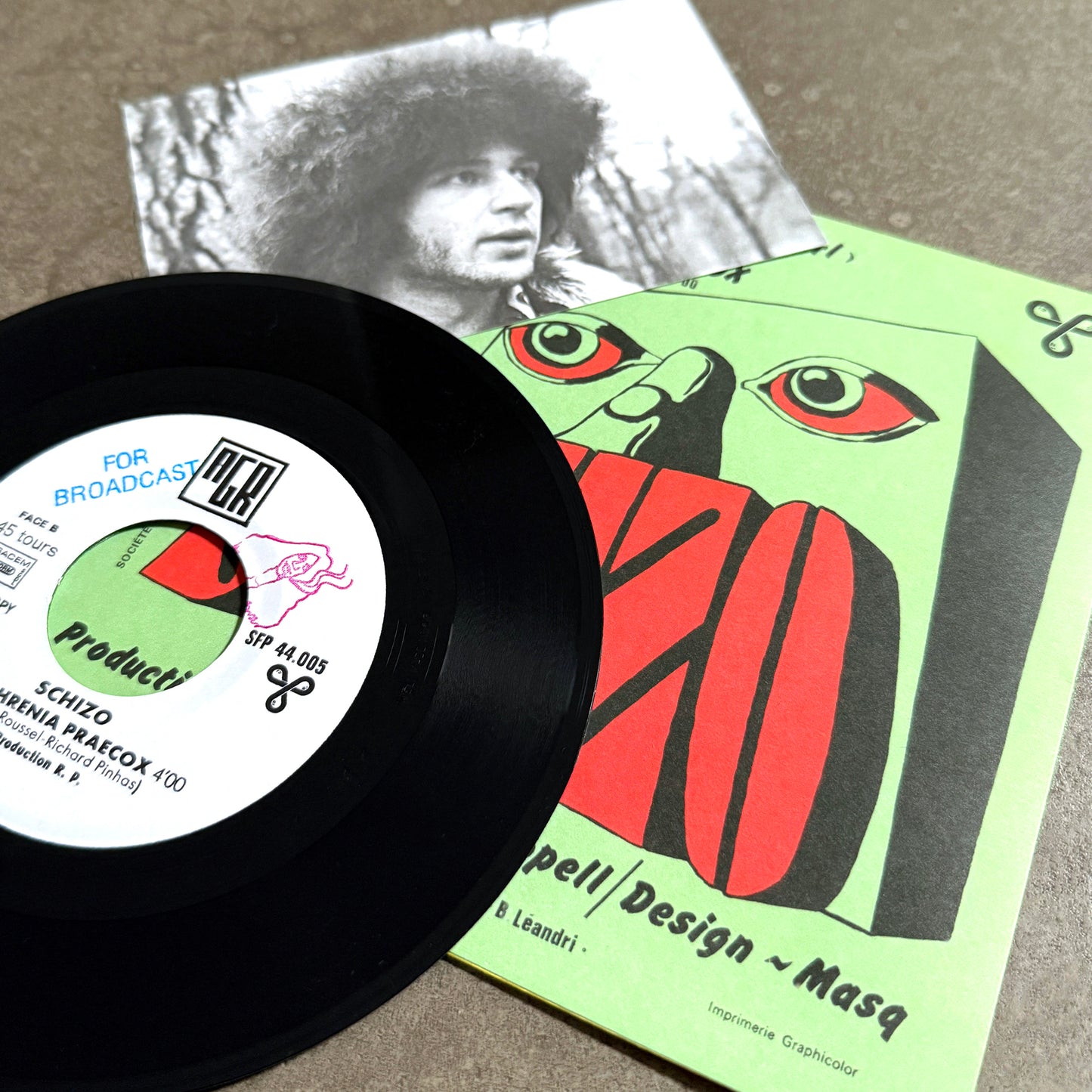 SCHIZO ---7"--- PICTURE SLEEVE - DJ COPY - EDITION OF 50