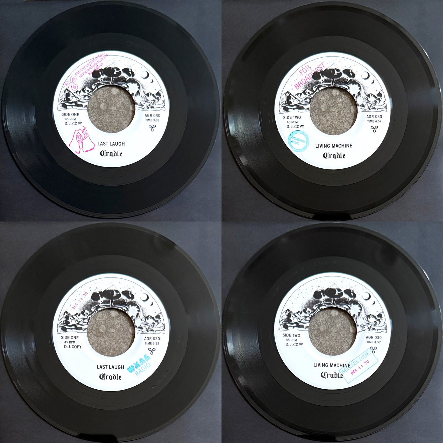 CRADLE ---7"--- PICTURE SLEEVE - DJ COPY - EDITION OF 50
