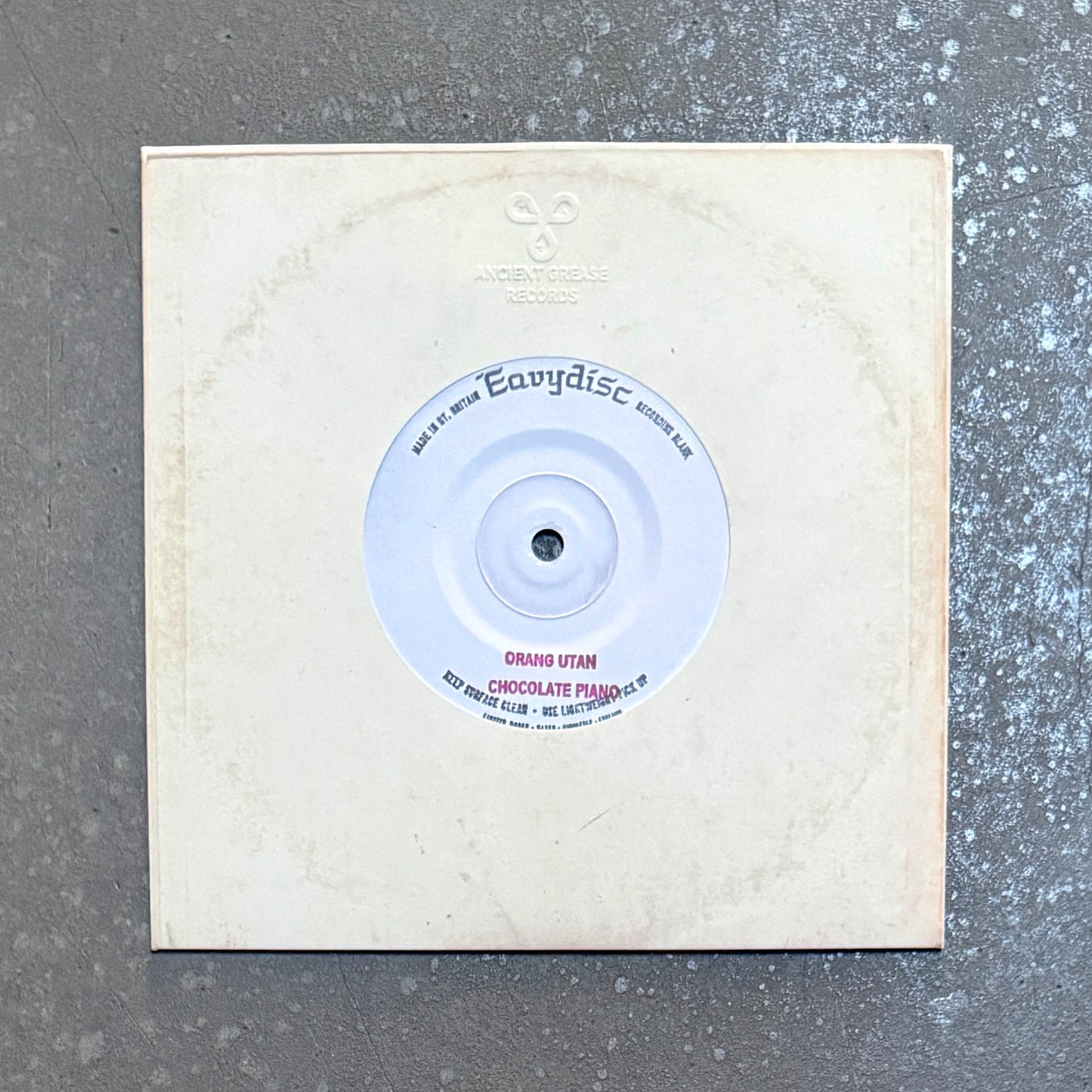 SECRET STASH ✸ TEST PRESSING --- ORANG-UTAN/BULLDOZER - HEAVY DJ SPLIT 7" #1