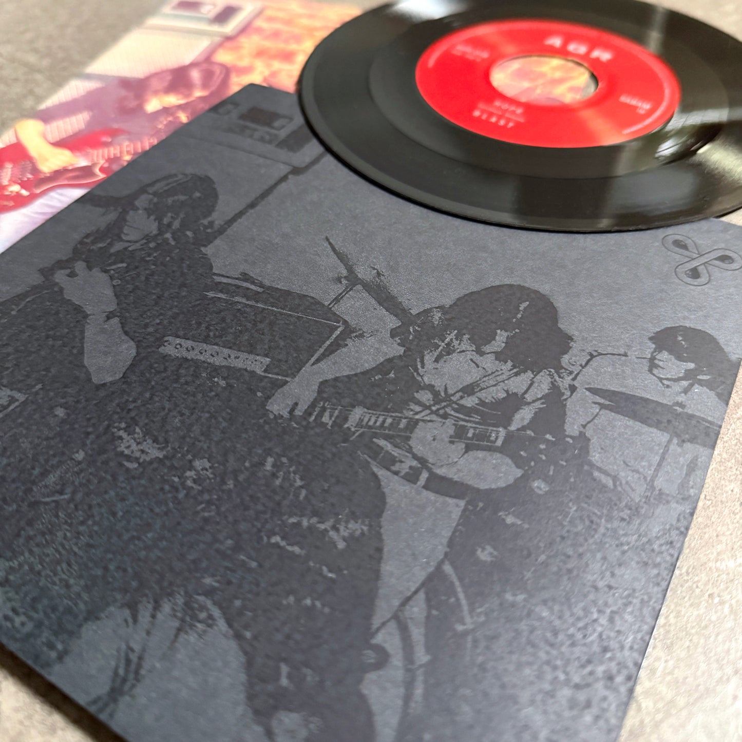 BLAST - 'DAMNED FLAME' ---7"--- LENTICULAR FLIP-IMAGE COVER - BLACK SLEEVE - EDITION OF 35