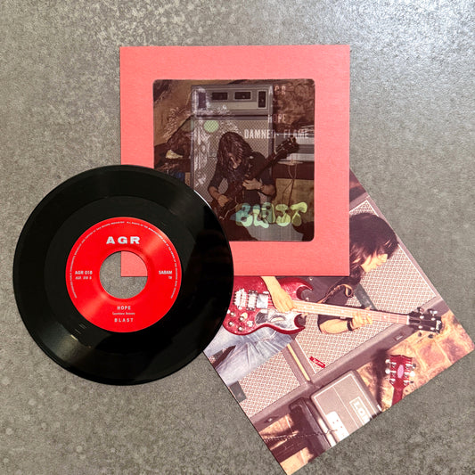 BLAST - 'DAMNED FLAME' ---7"--- LENTICULAR FLIP-IMAGE COVER - RED SLEEVE - EDITION OF 15