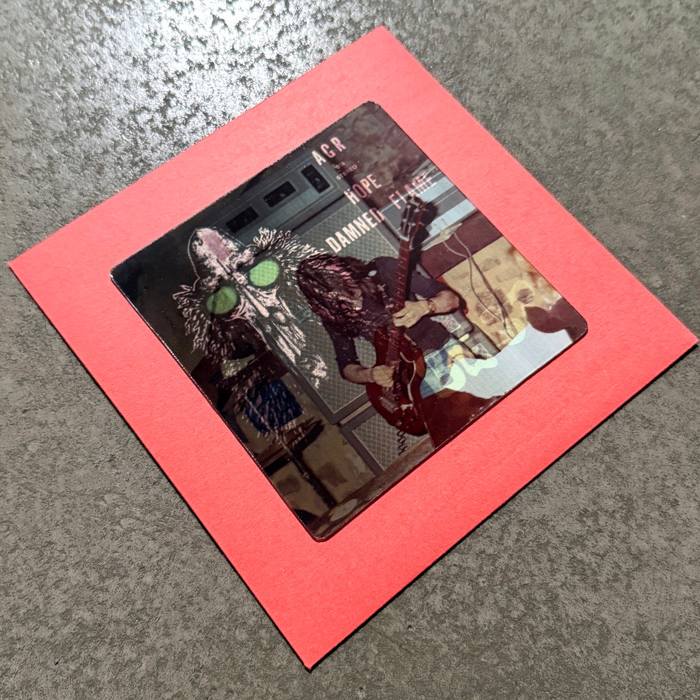 BLAST - 'DAMNED FLAME' ---7"--- LENTICULAR FLIP-IMAGE COVER - RED SLEEVE - EDITION OF 15