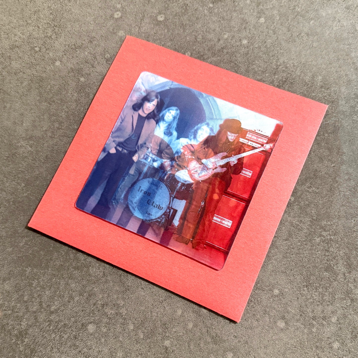 IRON CLAW ---7"--- LENTICULAR FLIP-IMAGE COVER - RED SLEEVE - EDITION OF 15