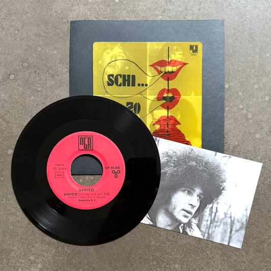 SCHIZO ---7"--- LENTICULAR FLIP-IMAGE COVER - BLACK SLEEVE - EDITION OF 35