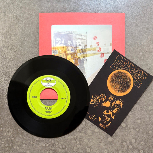 ORANGE ---7"--- LENTICULAR FLIP-IMAGE COVER - RED SLEEVE - EDITION OF 25