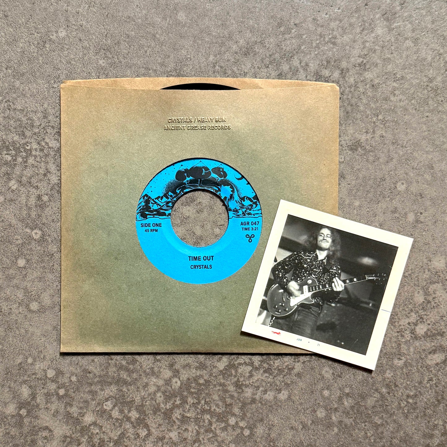 CRYSTALS/HEAVY GUN - HEAVY DJ SPLIT 7" #4 - OLD-STOCK SLEEVE - EDITION OF 50