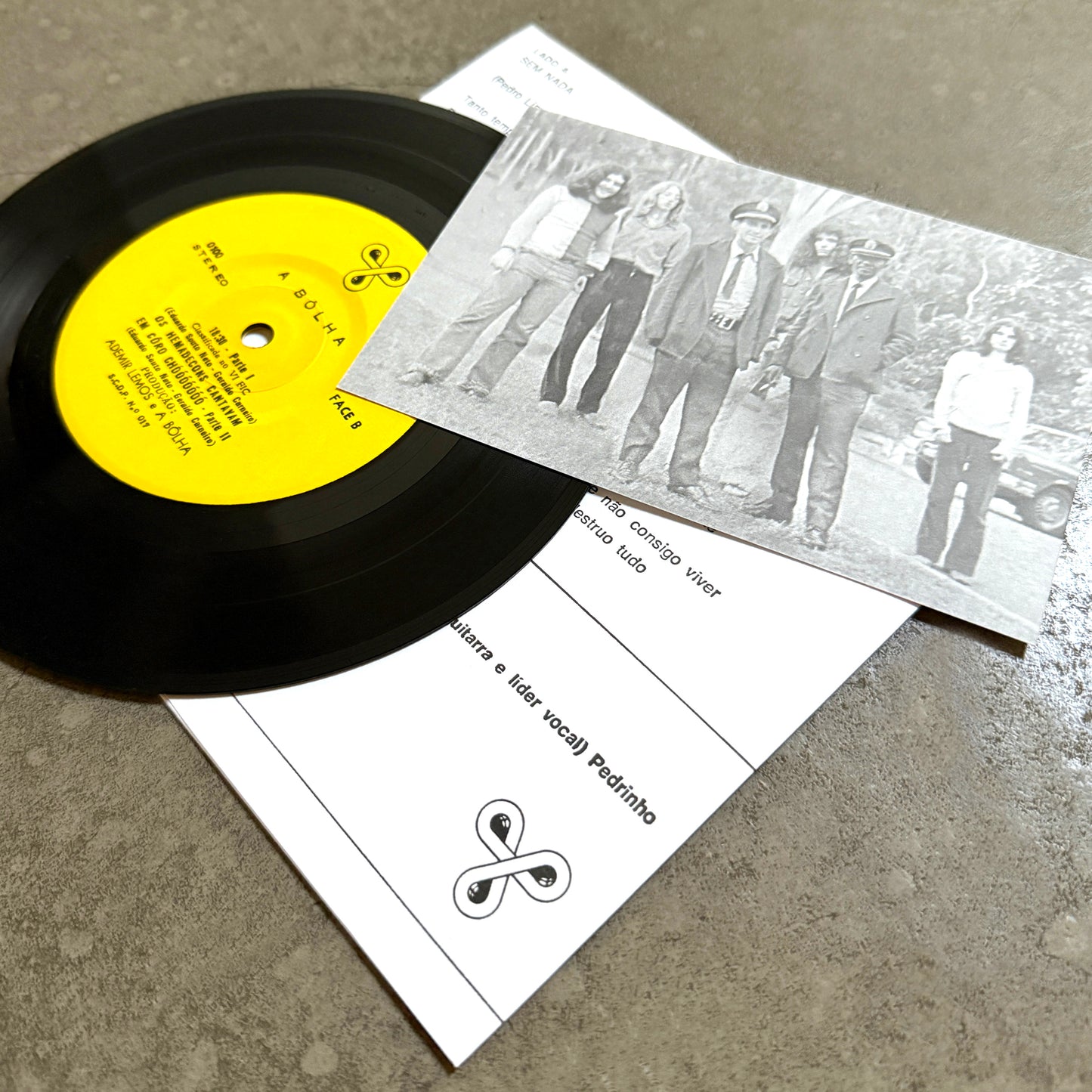 A BOLHA ---7"--- PICTURE SLEEVE