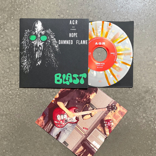 BLAST - 'DAMNED FLAME' ---7"--- PICTURE SLEEVE - SPLATTER VINYL - EDITION OF 100