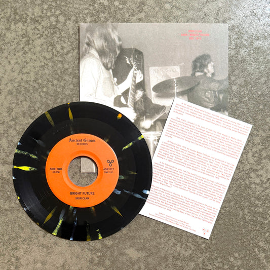 IRON CLAW ---7"--- PICTURE SLEEVE - SPLATTER (BLACK) - EDITION OF 14